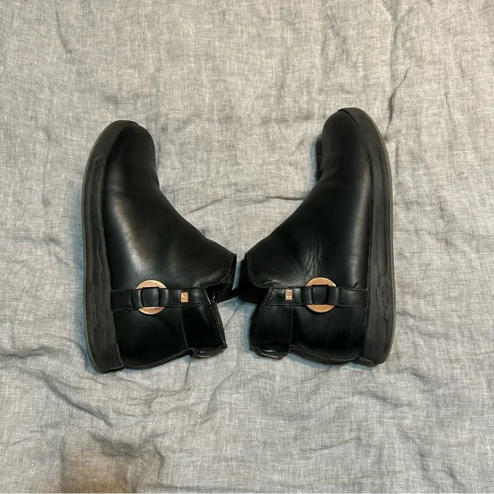 KURU Tempo Cloud Ankle Booties Black Size 9 Orthopedic Arch Support Comfort
